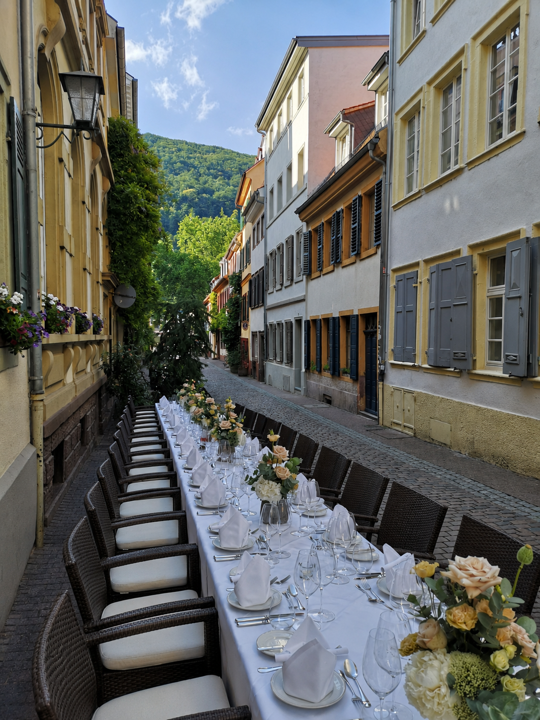 A Street Transformed by Love wedding in Heidelberg, DE